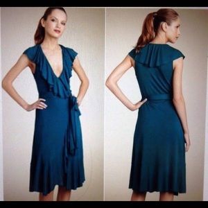 Diane Von Furstenburg Blue Wrap Dress